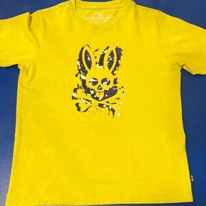 Psycho Bunny Yellow and Purple Kids T-Shirt